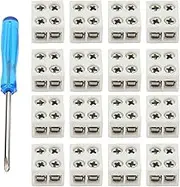 VGOL 30PCS 2 Pin 8mm LED Strip Lights Connectors 11.6x10x8mm for 5-24v Single Color LED Light Tape Included Screwdriver Solderless 2 Pin Connectors