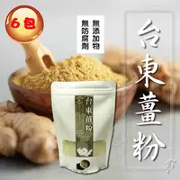 在飛比找COCORO Life優惠-【太禓食品】 純正老薑粉–嚴選台東太麻里鄉100g 6包