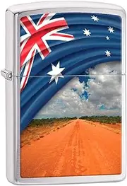 Zippo Flag and Landscape Long Road Zippo Flag and Landscape Long Road Lighter, Multi/Colour