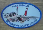 F-14 TOMCAT OPERATION DESERT STORM SEW ON CLOTH PATCH NEW 4.5 X 3 " NEW