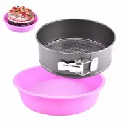 Springform Pan Protector Set, 10inch Springform Pan Protector for 9'' Purple