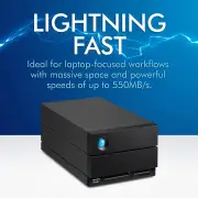 LaCie 20TB 2big Dock v2 Thunderbolt 4 USB-C External Desktop Hard Drive