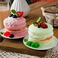 在飛比找樂天市場購物網優惠-仿真舒芙蕾蛋糕模型奶油假水果果仁杯子蛋糕甜品裝飾拍攝道具擺件