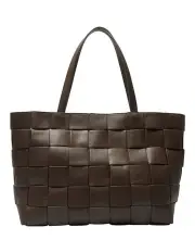 [Ravella] Lisa Tote Bag in Chocolate Weave