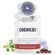 NATION HEALTH MD Cognilux - Brain Supplements for Memory and Focus - Nootropi...