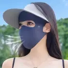 Nylon Ice Silk Face Cover Reusable Ice Silk Sunscreen Mask UV Face Mask Women