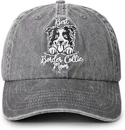 [INNObeta] Border Collie Mom Gifts Hat for Women, Border Collie Gifts for Christmas, Birthday, Adjustable Embroidered Baseball Cap