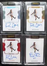 Set Of 4 Rick Davies Signature Cards . Sturt Champion. Hall Of Fame.