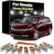 17Pcs LED Interior Courtesy Light Kit, For Honda Odyssey 2011 2012 2013 2014 2015 2016 Car Reading Trunk Plate Lamp