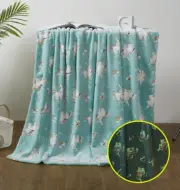Virah Bella - Rainbow Unicorn - Glow in the Dark Plush Throw Blanket