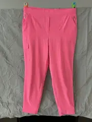 Chico's Zen Sport FWT Neema City Jogger Pant Carmine Rose 2.5 R NWT