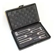 Fabrication Enterprises 6 Piece Tuning Forks Set with Case - 121460 - New