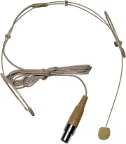 Earset Headset Microphone Tan w/TA4F Connector For Shure Wireless System