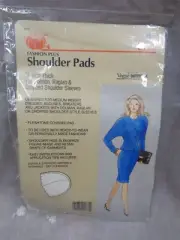 1988 DRITZ Fashion Plus SHOULDER PADS 1/2" Dolman Raglan Dropped Shoulder 53032