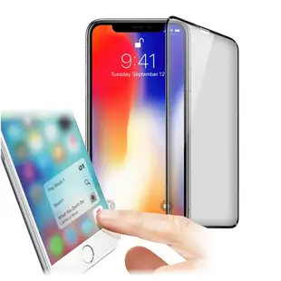 Xmart iPhone XR 6.1吋 防指紋霧面滿版玻璃保護貼-黑色