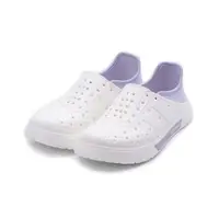 在飛比找森森購物網優惠-LOTTO 鬆緊洞洞鞋 白紫 LT2AW7167 女鞋 鞋全