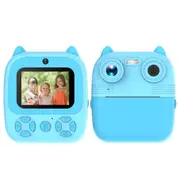 Instant Print Camera for Kids, Christmas Birthday Gifts for Girls Boys, Selfie Digital Camera with Videos, Portable Camera Toy with Print Paper (Blue)