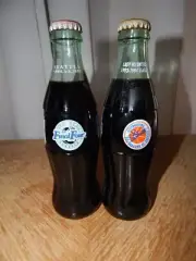 LOT of 2 Commemorative Coke Bottles 8 oz FULL-1993 Tennessee, 1995 Final Four