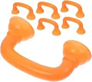 Angoily 6pcs Early Education Phone Learning Play Communication Device for Word Pronunciation Phone Auditory Feedback Mobile Teaching Materials Orange Plastic