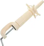 VALICLUD Large Cosmetology Mannequin Head Stand Tilt-adjustable Wig Display Holder Clamp Desktop Clamp for Hairdressing Training