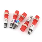 5 Pcs Red Bulb Power Signal Indicator Pilot Light Lamp AC DC 12V 7mm✦Kd