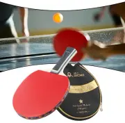 Versatile Table Tennis Paddle with Long Handle and Offensive Bottom Plate