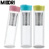 在飛比找遠傳friDay購物優惠-【MIDORI】雙層玻璃纖果隨行瓶-超值二入組