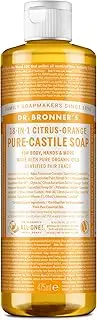 Dr. Bronner's Citrus Orange Pure Castile Liquid Soap 475 ml