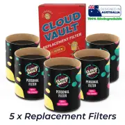 Cloud Vault ECO Filter x 5 - Orange Lava / Personal Filter / 100% Biodegradable