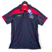 AFL Adelaide Crows 2014 Mens Premium Polo Shirt Navy Red Size Small New