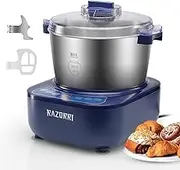 Razorri Electric Dough Maker, 5L 4.5QT Household Dough Mixer with Ferment Function Microcomputer Timing with Stuffing Blade Stainless Steel Bowl for Bread Pizza Noodle