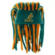 Wallabies Australian Rugby Union Dreadlock Fun Beanie Hat Game Day Gift