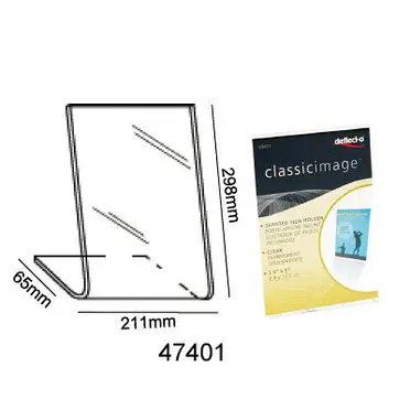 迪多deflect-o 47401 直式L型標示架-A4 / 個