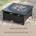 Multi-Functional Charcoal Brazier Fire Pit for Outdoor Barbecues