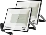 150W LED Flood Light Outdoor, 15000LM Super Bright Floodlights,Ip66 Waterproof S