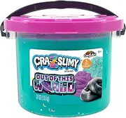Cra-Z-Slimy Out of The World Slime 37oz Bucket, 3 Different Slime Types in 1 Bucket - Fluffy, Metallic and Confetti Slime