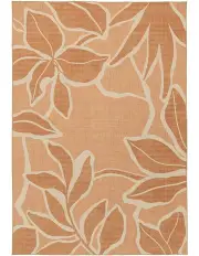 [Miss Amara] Aadita Botanical Washable Rug in Pink
