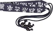 [Baluue] Antique Style Headband Hairband Replacement Decor Chic Headband Chinese Hanfu Costume Head Band Delicate Hanfu Head Band Mens Hair Jewelry Headbands Blue Polyester Cotton Thread