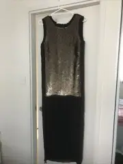 sass and bide dress 6 Gold &black