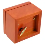 Antique Wooden Music Box Clockwork Mechanism Musical Box for Music Enthusiasts
