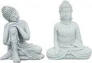Sosoport Buddha Statue Model Desktop Ornaments Micro Landscape Garden Decor Decor