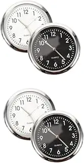 iplusmile 2sets Car Clock Dash Stick on Clock Automobile Pendant Car Decoration Clocks Clock for Accessories for Interior Car Digital Clock 2pcs*2
