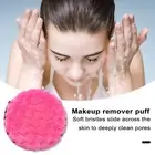 Makeup Remover Pad Soft Bristle Puff Reusable Double-sided for Face Eyes