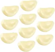 Levemolo 10pcs Realistic Garlic Cloves Model Simulated Garlic Flakes Prop for Home Decoration Food Photography Kitchen Crafting for Art Projects and Exhibits