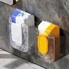 1/2Pcs Wall-Mounted Tissue Box Tissue Napkin Container Self-Adhesive for Toilet