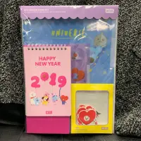 在飛比找蝦皮購物優惠-🌟絕版品✨韓國帶回🇰🇷BT21 新款✨2019 行事曆 桌曆