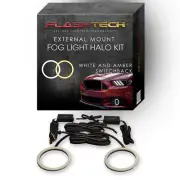 External White Switchback+ LED Fog Light Halo Ring Kit for Chevrolet Tahoe 07-13 (for: Chevrolet)