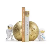 Banllis Heavy Duty Astronaut Bookends, Space-Themed Book Ends for Kids Room &...