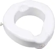 Carex Raised Toilet Seat with Extra Wide Opening - Toilet Seat Riser With Safe Lock - Adds 4 1/2" To Height Of Toilet