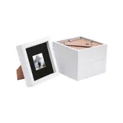 Nicola Spring 6" x 6" White 3D Box Photo Frames - 2" x 2" Mount - Pack of 5